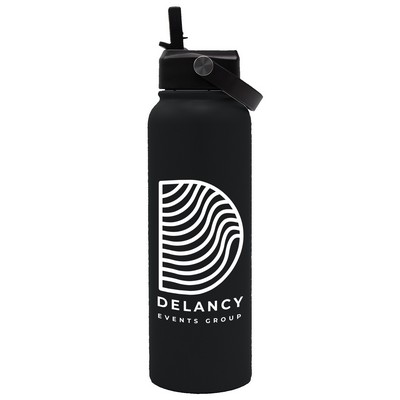 Garyline® Goliath Stainless Steel Bottle with Flip-Straw Lid - 33 oz.