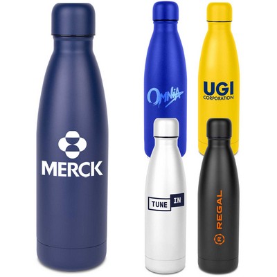 17 Oz. Powder Coated Hydro-Soul Water Bottle w/Copper Lining