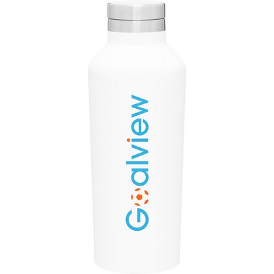 16.9 oz h2go Manhattan Water Bottle (Matte White)